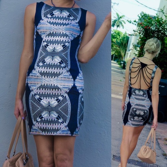 Mara Hoffman Silk Cutout Back Dress Sz 8 EUC - Picture 2 of 8